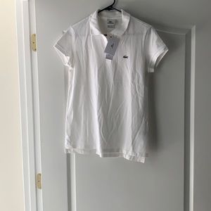 Lacoste white polo